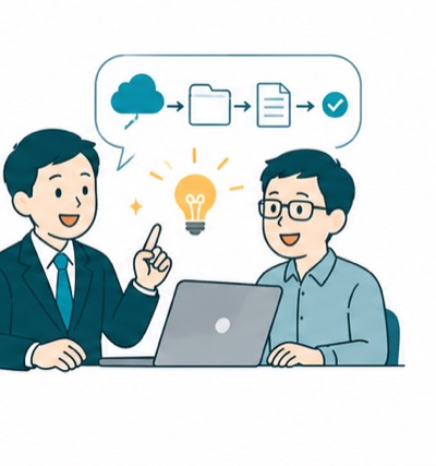 領収書発行やデータ管理に悩む事業者と、IT活用で解決した様子 支援後